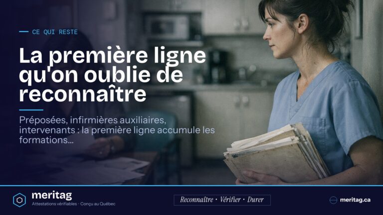 La première ligne qu'on oublie de reconnaître