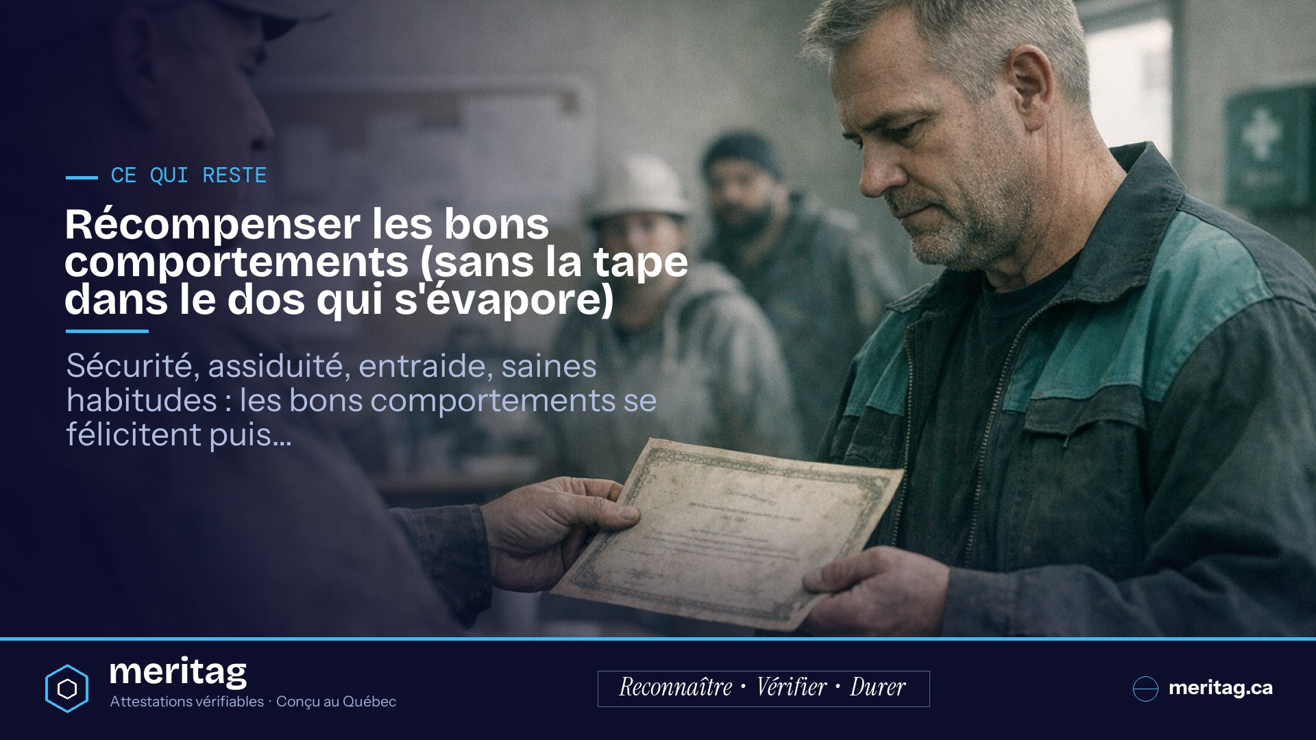 Récompenser les bons comportements (sans la tape dans le dos qui s'évapore)