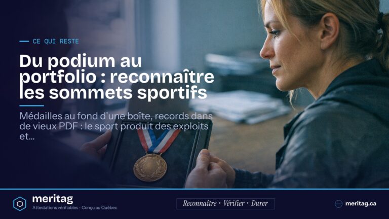 Du podium au portfolio : reconnaître les sommets sportifs