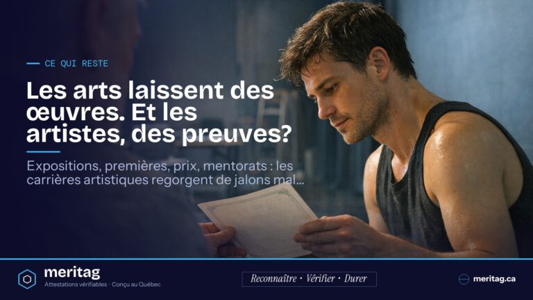 Les arts laissent des œuvres. Et les artistes, des preuves?